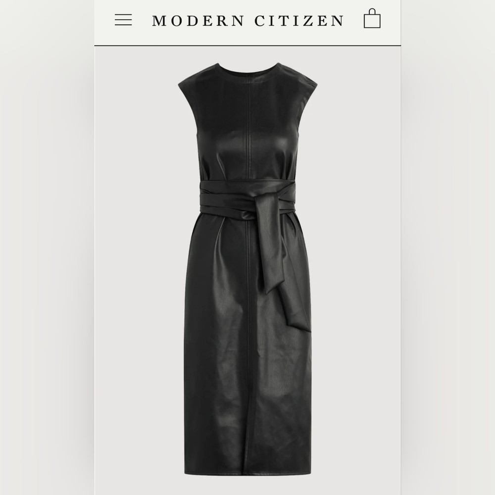 Modern Citizen Faux Leather Dress - Picture 7 of 7